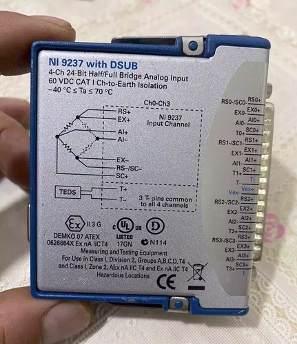 Módulo de entrada de deformación/puente National Instruments NI 9237 cDAQ, D-Sub - Imagen 1 de 7