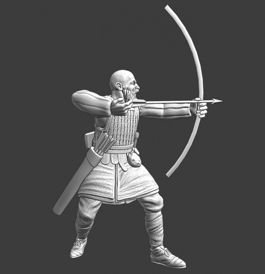 northern-crusades-miniatures-medieval-slavic-archer-28-32-35-40-50-54mm