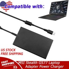 240W AC Charger for MSI Stealth GS77 CreatorPro 12th, 13th Gen Laptop