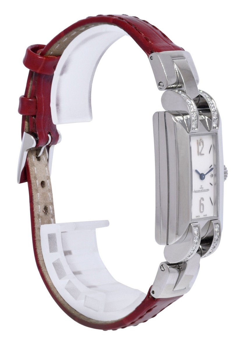 Jaeger LeCoultre Ideale Steel MOP Diamond Ladies Quartz Watch Q4608421 460.8.08 View 5