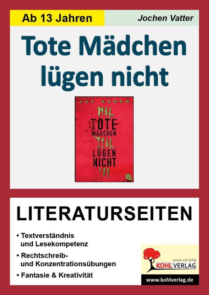 Thumbnail - Tote Mädchen Lügen Nicht - Literaturseiten - Jay Asher - 9783956864490