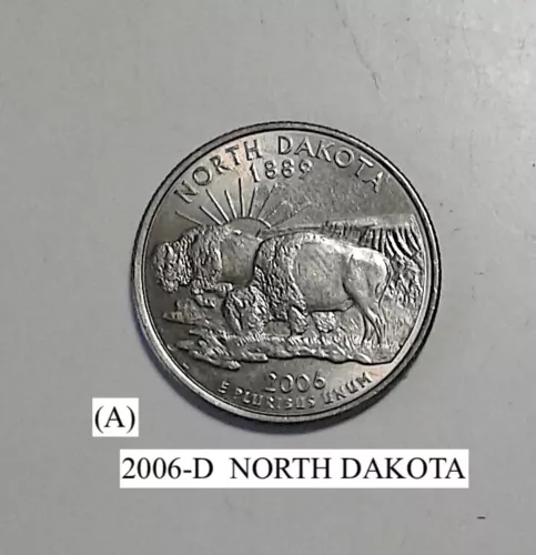 2006-D- NORTH DAKOTA STATE QUARTER C- NGC PRICE CHARTS  (A)