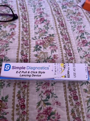 New Simple Diagnostics E-Z Pull and click style Lancing Device 5 depths