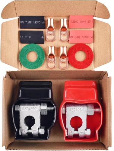 Batterieklemmenverbinder positiv negativ Schwerlast Autobatterieklemme - Bild 1 von 9
