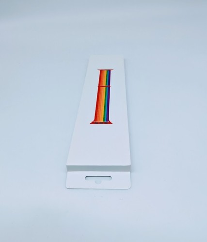 Apple Pride Edition Sport Loop 44 mm arco iris genuino MV9T2AM/A nuevo en caja serie 5 - Imagen 10 de 12