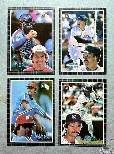 1985 DONRUSS BASEBALL ACTION ALL STAR JUMBO SET 1-60 (NM/M) OVERSIZED 3-1/2"x5" - Picture 3 of 4