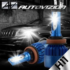 AUTOVIZION LED HID Headlight Conversion kit H11 6000K for 2015-2016 Ford Transit
