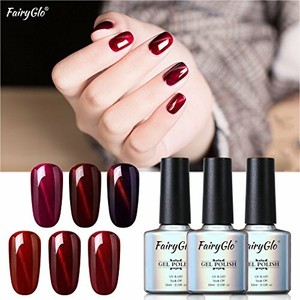 Détails Sur Vernis Semi Permanent Vin Rouge Magnétique Vernis à Ongles Gel Deffet Oeil D