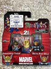 Marvel Minimates 2 pack figures ARMORED THOR & BETA RAY BILL selling over 30 dif