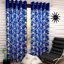New 2 Piece Eyelet Window Curtain Set - 5 ft