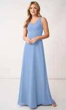 Azazie NALA Bridesmaid Dress - Steel Blue - Size A6 - NEW with Tags