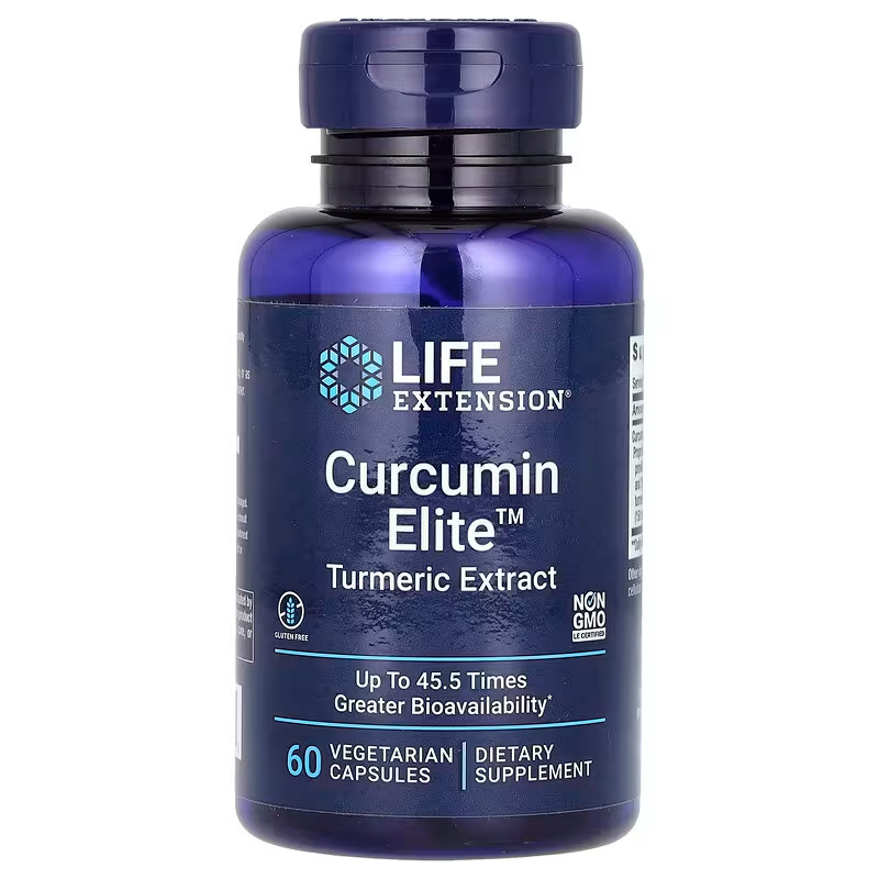 Life Extension Curcumin Elite 60 Veg Caps | High-Absorption Turmeric Extract