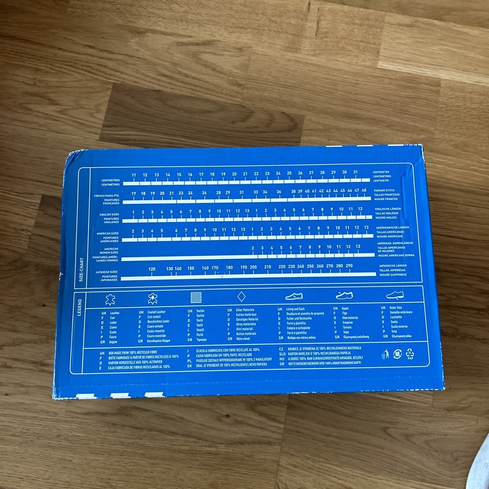 Adidas Empty Shoe Box blue size uk 5 eBay