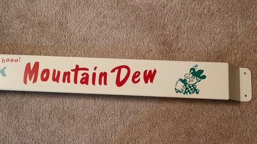 30'' Door push bar Mountain Dew Drink Antique Soda Advertising sign - Picture 3 of 4