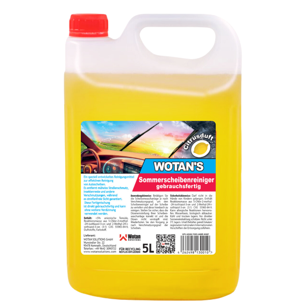 5 Liter Scheibenreiniger Sommer Wischwasser Auto Citrusduft Gebrauchsfertig-image