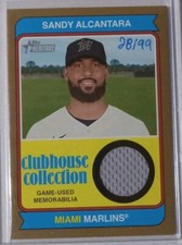 2023 Topps Heritage  Clubhouse Collection Relics Gold #CCR-SA Sandy Alcantara