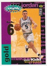 1995-96 Collector's Choice Crash The Game GOLD Jason Kidd #C12 Feb 6 Insert Card