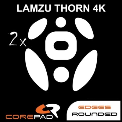 Corepad Skatez Lamzu Thorn 4K Ersatz Mausfüße Mausgleiter Hyperglides Teflon