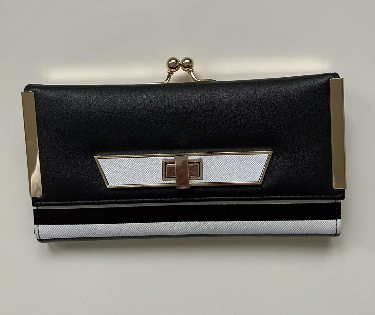 New look black clutch bag sale