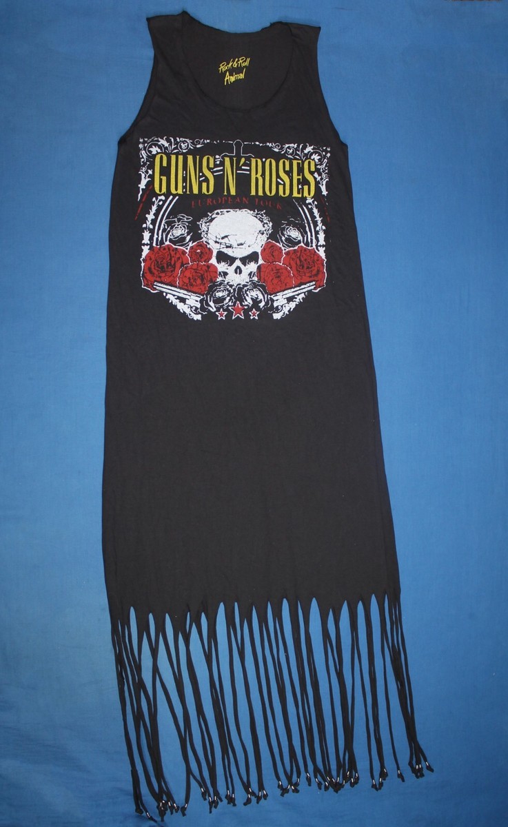 guns and roses shirt dress women's dress Guns N' Roses - VINTAGE BULLET - CHARCOAL - AMPLIFIED -  ZAV832E69