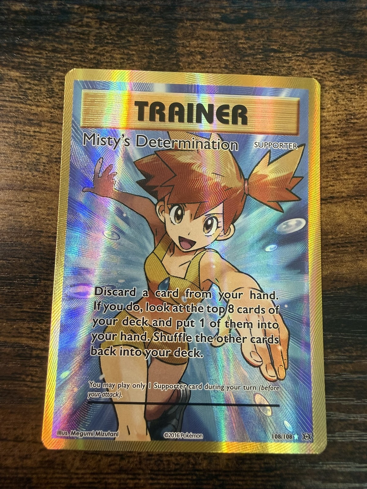 Misty's Determination 108/108 Ultra Rare Evolutions Pokemon LP-NM