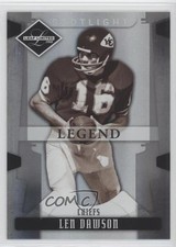 2008 Leaf Limited Legend Spotlight Silver 28/99 Len Dawson #156 HOF 0l1