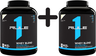 2 x Rule One R1 Whey Blend, Birthday Cake - 2240g (49,10 EUR/kg)