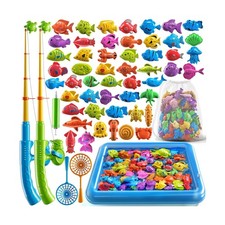 Magnetic Fishing Game Pool Toys Set for Kids 3-5, Water Table Batht... Fast Ship