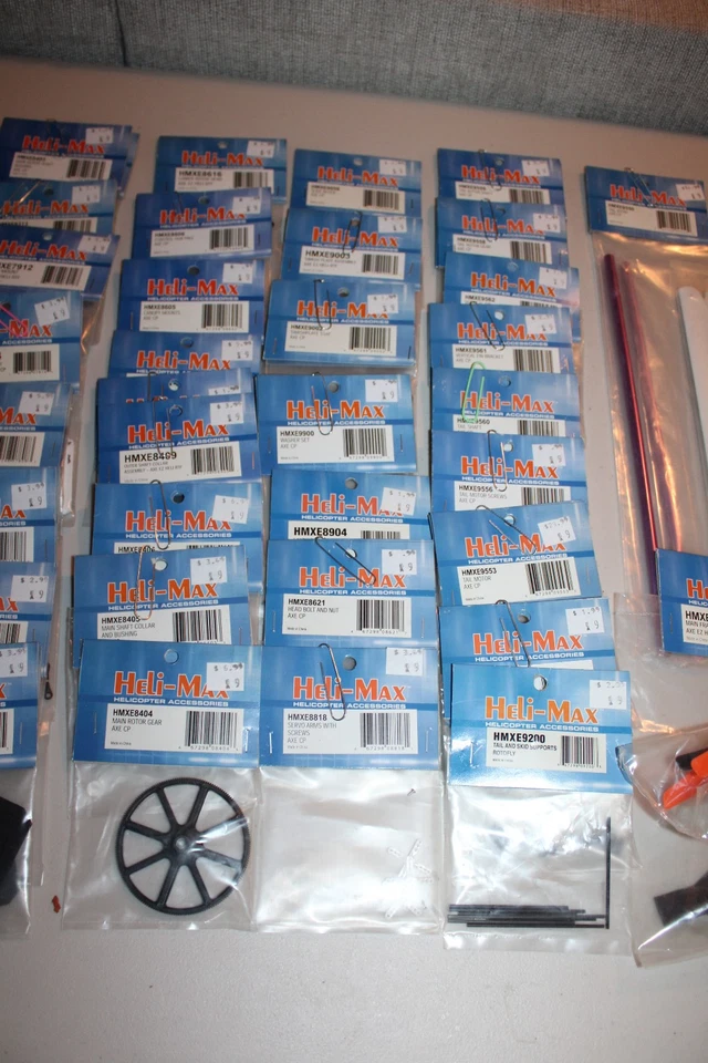 85+ упаковок запчастей и аксессуаров для вертолетов Heli-Max R/C запечатанный лот из старых запасов *ЧИТАЙТЕ* - Изображение 4 из 4