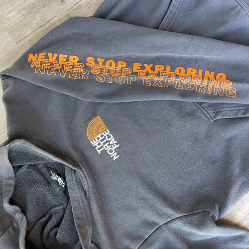 The North Face Fleece Pullover Hoodie Boys Medium Asphalt Gray - Picture 6 of 7