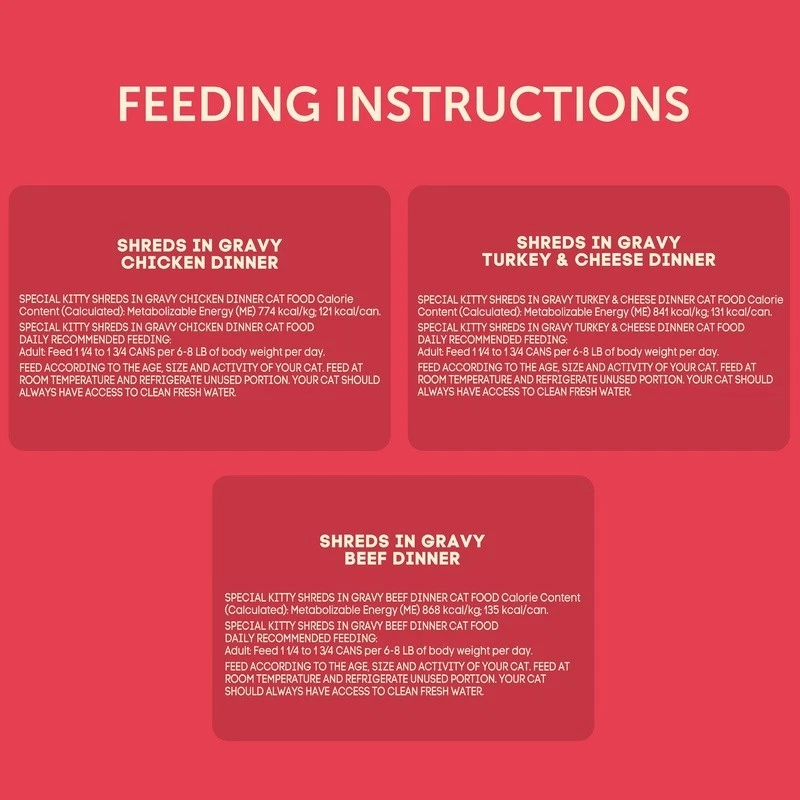 Paquete variado de comida para gatos de aves de corral y carne de res en salsa 40 latas de nutrición completa en EE. UU. Foto 4 de 4