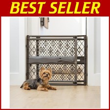 Adjustable Dog Gate: 26-40" Wide, Pressure Mount, Portable