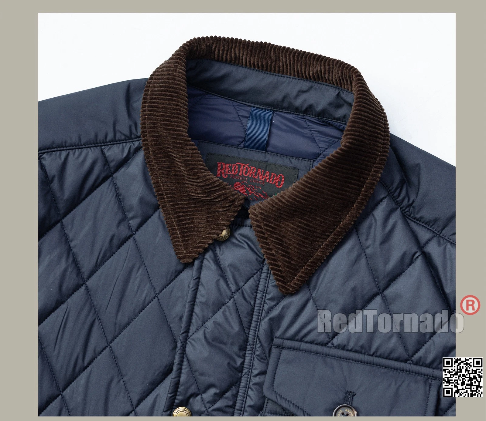 Red Tornado Vintage British Thermal  Zip Jacket Quilted Warm Coat Men Outerwear - Picture 8 of 22