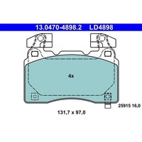 ATE 13.0470-4898.2 Bremsbelagsatz, Scheibenbremse Ceramic