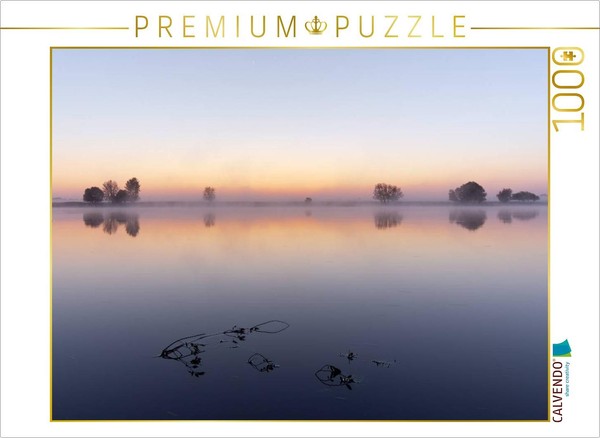 Calvendo Puzzle Sunrise Over The Elbe | 1000 Pieces, Finished Size 25.2 × 18.9 I-image
