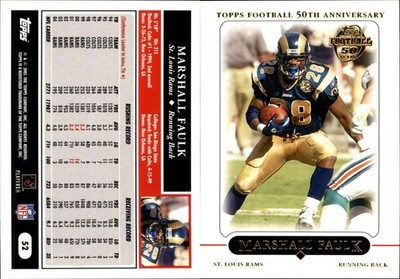 2005 Topps Football Team Set - ST LOUIS RAMS