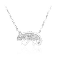 Cavill Zirkon Silbercollier Damen 925 Sterlingsilber 0,16Ct ChamäLeon