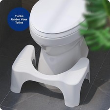 BRAND NEW  Squatty Potty White Simple Curve Bathroom Toilet Stool  7"