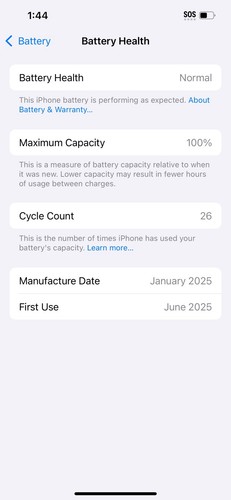 iphone 16e débloqué 128go — 100% état batterie - Photo 8 sur 9