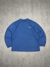 Vintage Reebok Spell Out Baby Blue Sweatshirt Y2K Women s size L