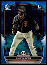 2023 1st Bowman Chrome Sapphire Luke Shliger RC #BDC-47 San Francisco Giants
