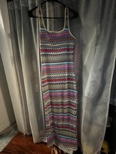 Multicolor Bohemian Style Maxi Dress For Women Size Large