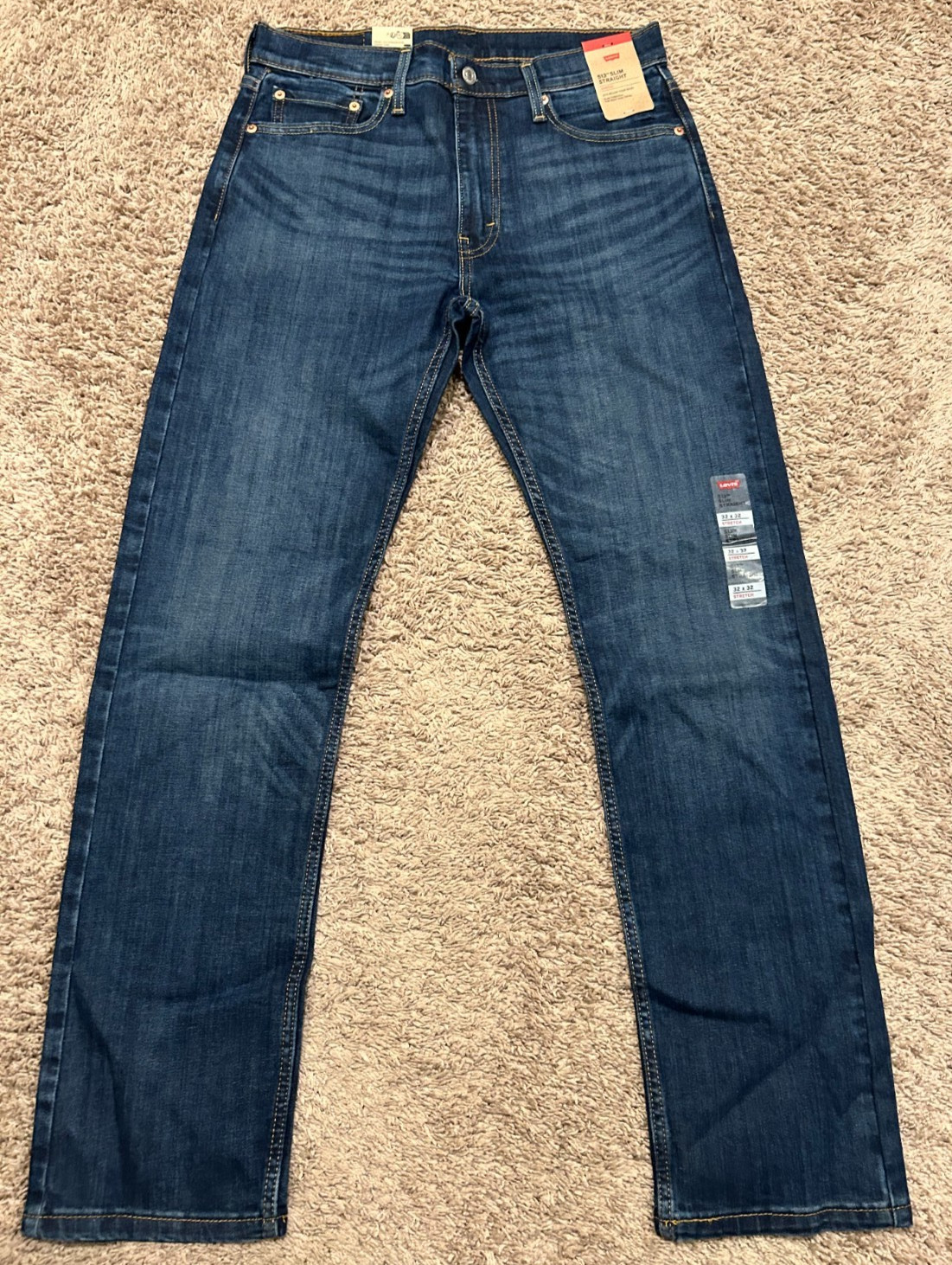 Levi's 513 Slim Straight Blue Jeans W/ Stretch Men's Sizes RT$59.5 NWT 0934 D3 thumbnail 2