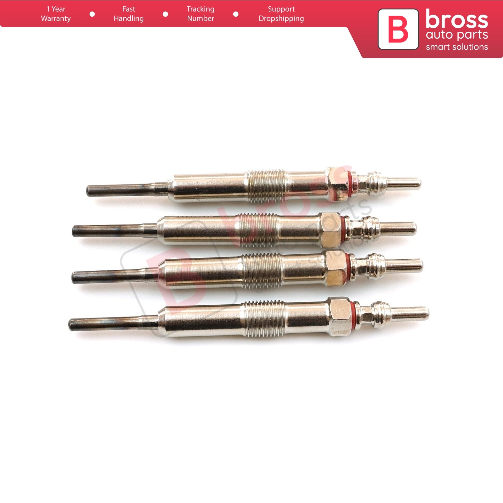 4X Glow Plug 4.4 V 8200682592 for Renault Dacia Mercedes Nissan 1.5 dCi Engine