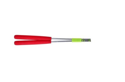 EUREKA 515752 Acrobat Aluminium-Handstock mit roten Griffen, 32,5 cm