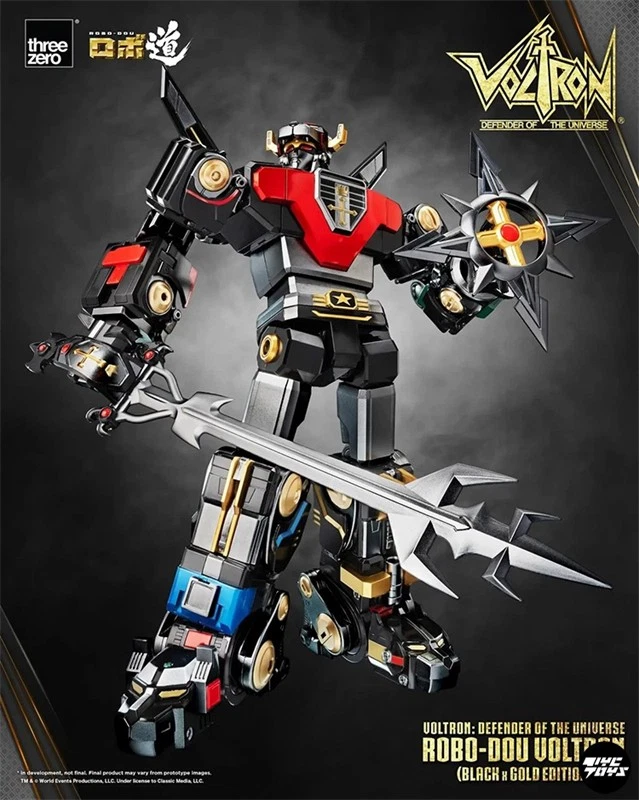 Threezero Defender of the Universe ROBO-DOU Voltron Metallic Action Figure New - Image 4 of 4