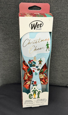 ELF Holiday Hair Wet Brush & Scrunchie Set Christmas Cheer Detangler SEALED