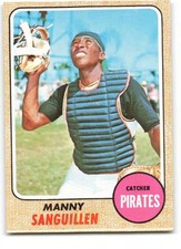 1968 Topps #251 Manny Sanguillen NM+ RC Rookie Pirates    ID:328859