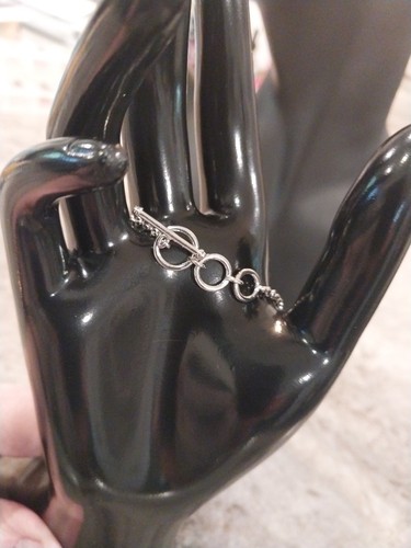 Pulsera Karis Cruz Citrino Brasileña en Platino Bond (6.50-8.00") 4.50 Quilates - Imagen 8 de 19