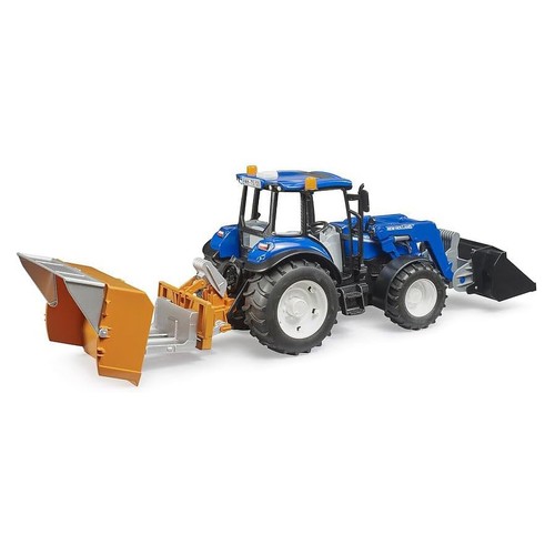 Bruder 1/16 New Holland Powerstar T5.120 Tractor with Front Loader, Loading Box, - Picture 4 of 4